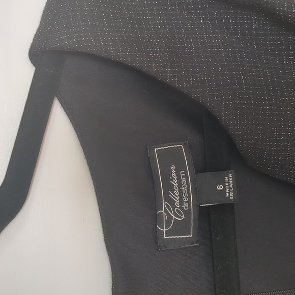 Sz 6 Dressbarn Black Dress with Silver Detail - Picture 7 of 8